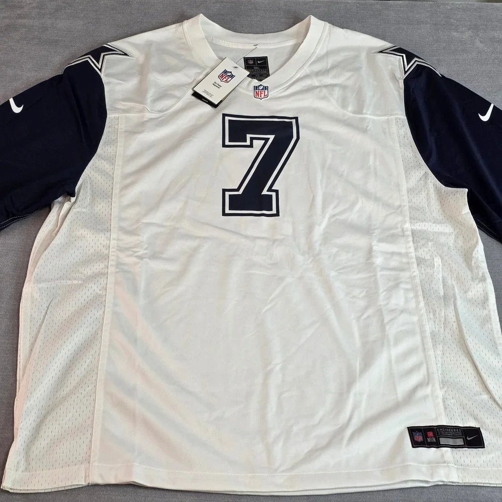 Nike Dallas Cowboys Jersey Mens 3XL White Trevon Diggs 7 NFL On Field Apparel
